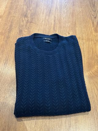 Jersey Massimo Dutti Azul Hombre