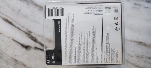 Cartucho Tinta HP 56 Negro
Nuevo sin abrir