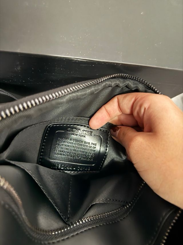 Bolso Coach Negro/Gris