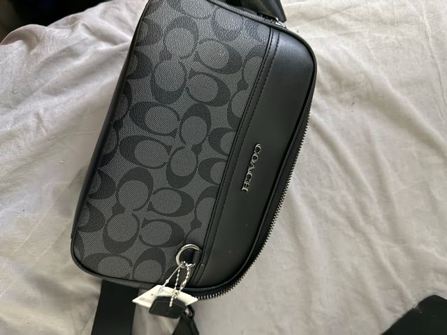 Bolso Coach Negro/Gris