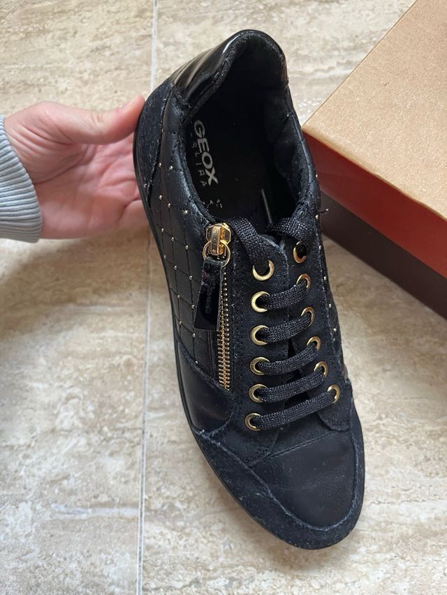 Zapatillas Geox Mujer Negras Talla 39