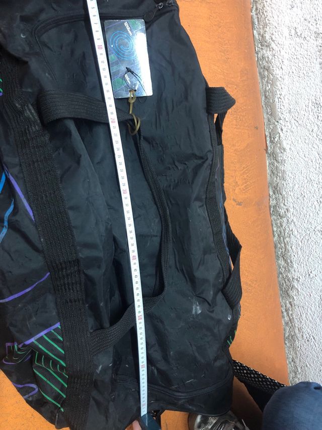 Borsa da viaggio grande Wilson. Nero multicolore