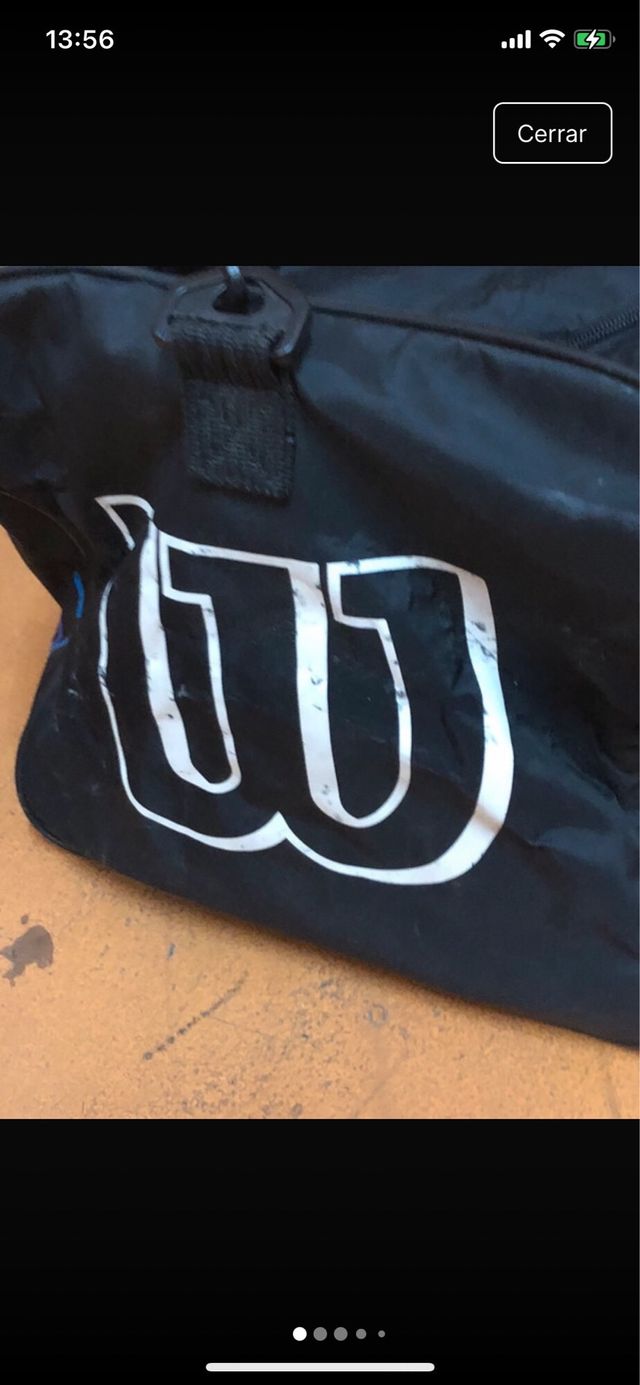 Borsa da viaggio grande Wilson. Nero multicolore