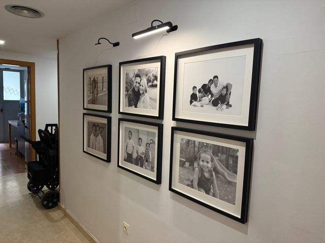 Marcos negros IKEA madera x6