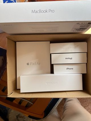 Cajas vacías Apple MacBook, iPad, iPhone, Watch