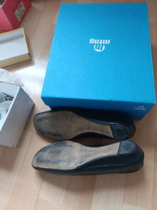 Zapatos planos negros mujer