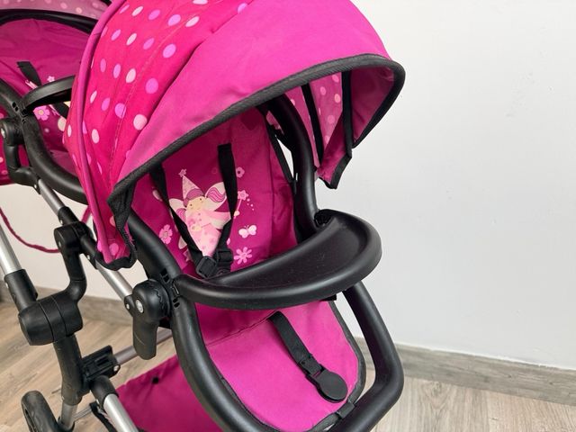 Cochecito Gemelas Muñecas Paseo