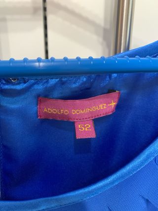 Vestido Adolfo Domínguez Azul Mujer