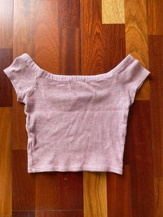 Camiseta Zara rayas rojo y blanco