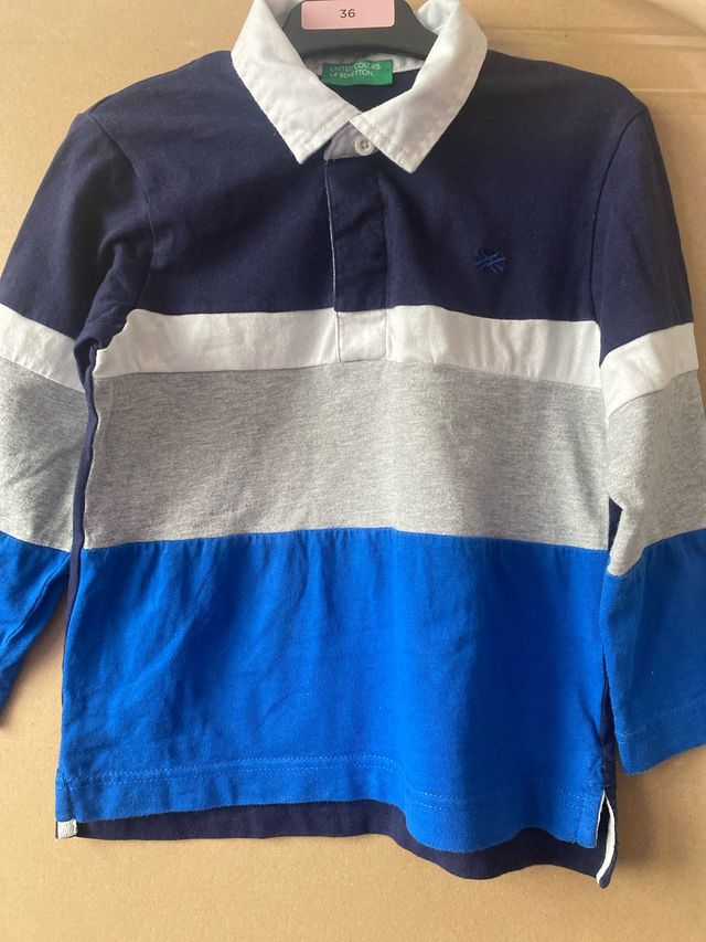 Polo Benetton rayas Talla 3-4