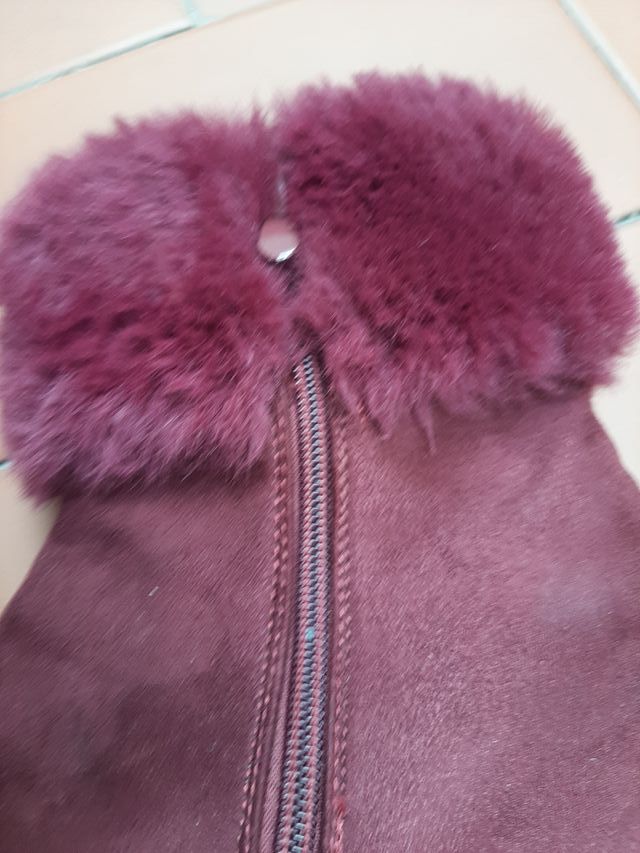 Botin chica granate T-39 flecos