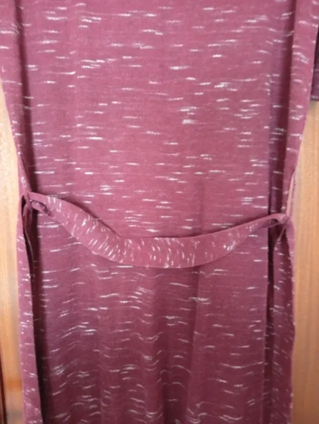 Vestido punto midi + rebeca Mango