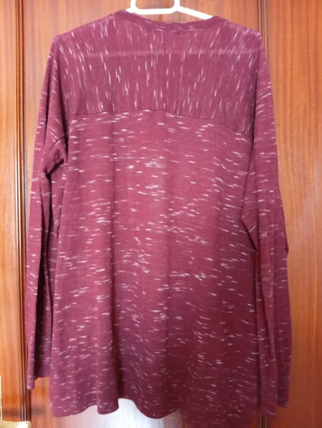 Vestido punto midi + rebeca Mango