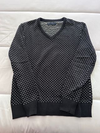 Jersey Scalpers V-Neck Talla S Negro Blanco