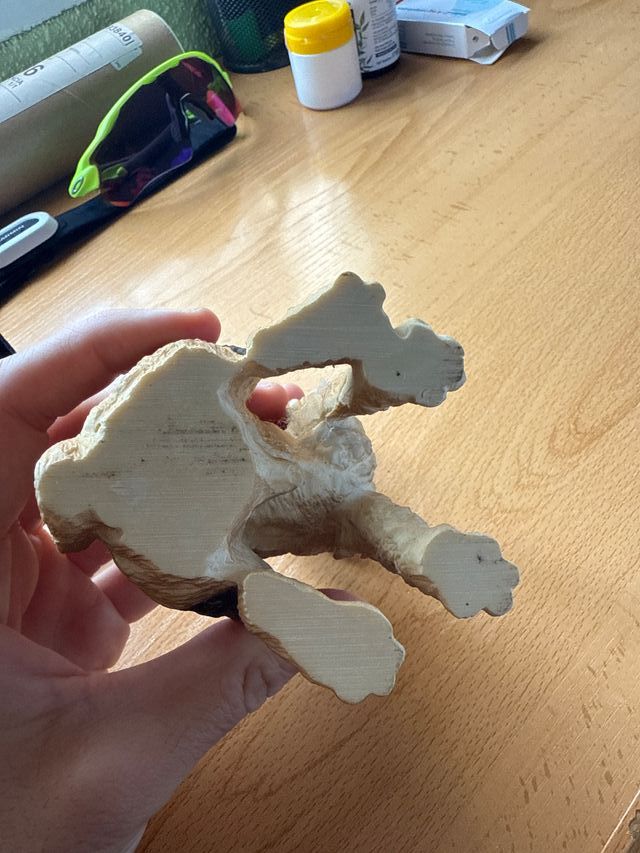 Estatuilla Perro Cerámica Marrón Negro