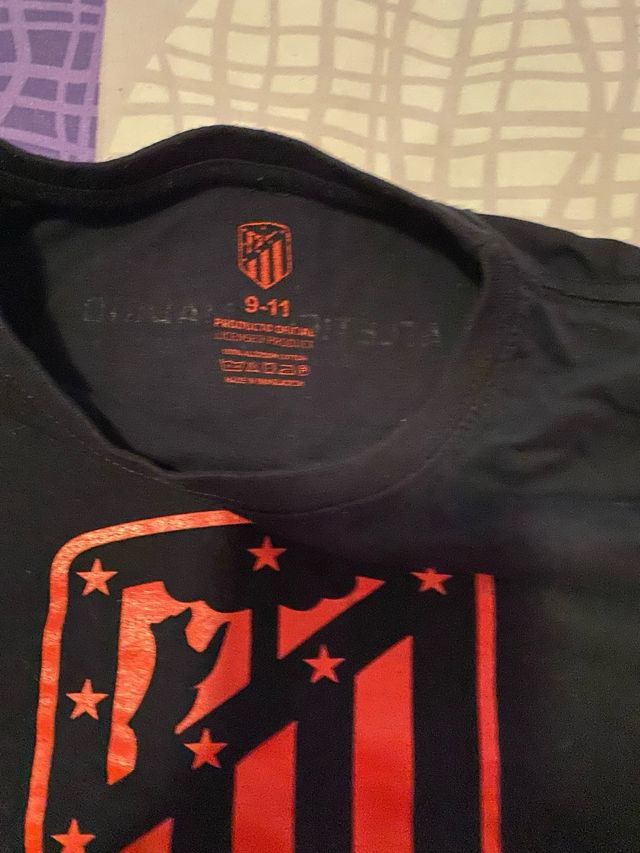 Camiseta niño Atlético de Madrid negra