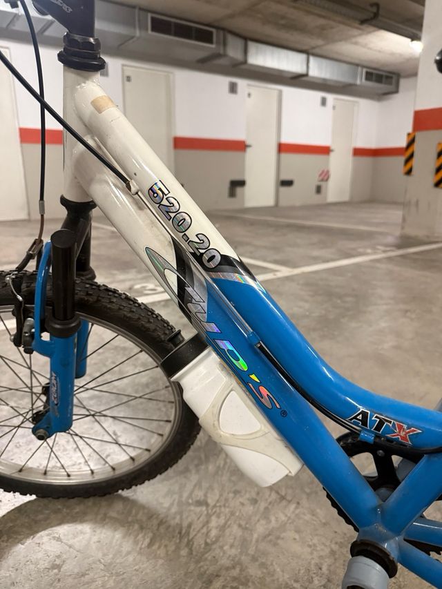 Bicicleta Infantil Azul y Blanca