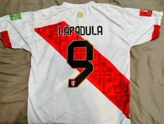 Camiseta fútbol selección Perú Lapadula Talla M