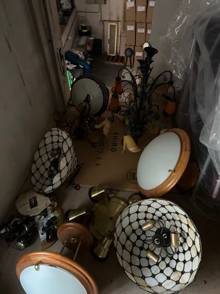 Lote 10 Lámparas Naranja y Negra