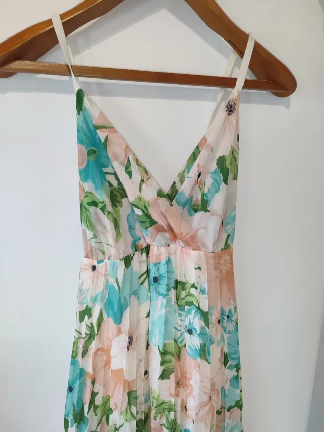 Vestido largo estampado floral