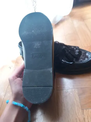 Mocasin niña talla 36 negros sin estrenar