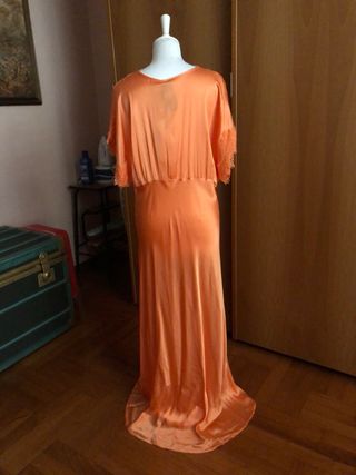 Pink Memories Abito Lungo Arancione