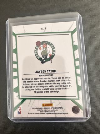 Tatum Celtics My House Optic Donruss