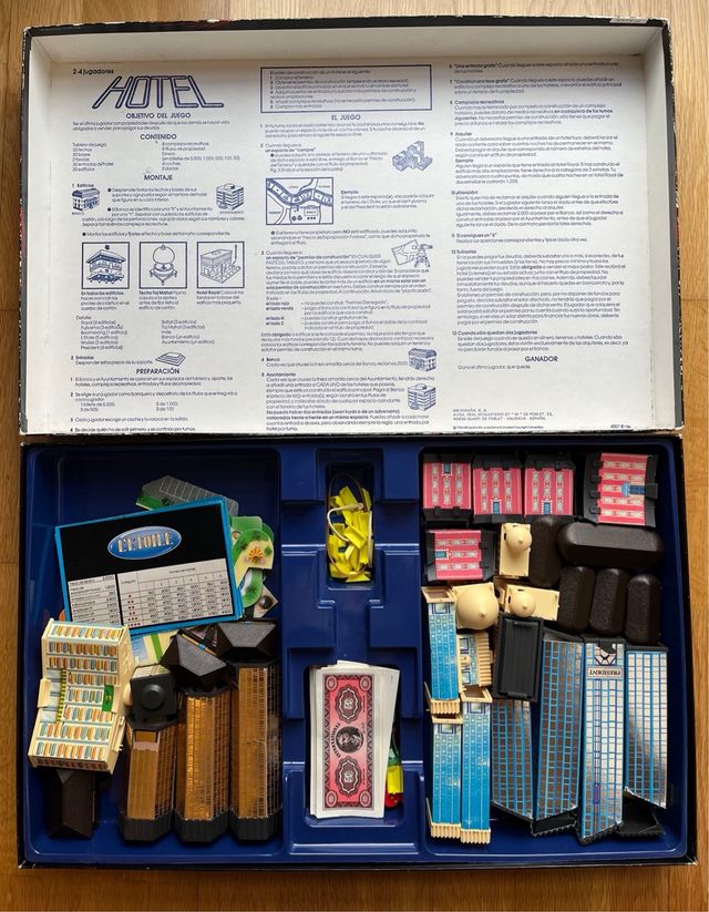 Juego de mesa Hotel MB años 80