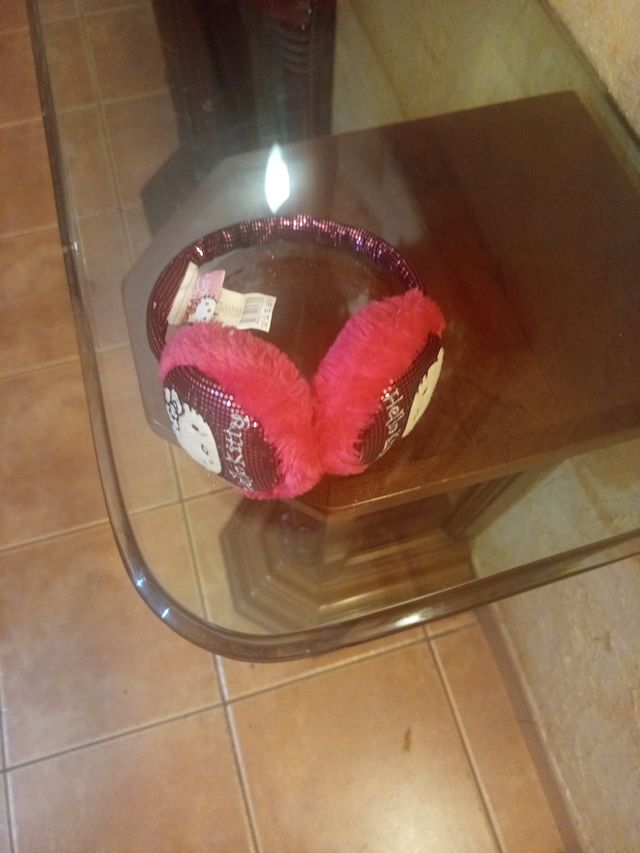 Orejeras Hello Kitty Rosas