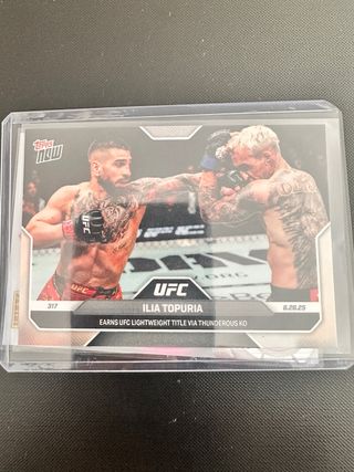 UFC Topps NOW Ilia Topuria 317 6.28.25