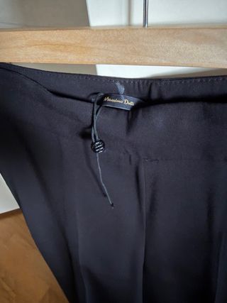 Pantalón Massimo Dutti Viscosa Negro NUEVOS