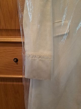 Abrigo Massimo Dutti Blanco Roto