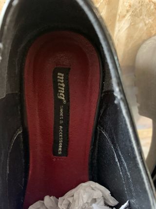 Zapatos Mustang mujer cordones negros