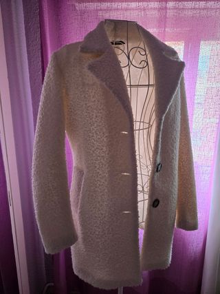 Abrigo borreguito blanco