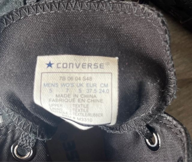 Converse caña alta negras
