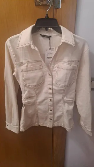 Camisa Zara Beige Talla XS