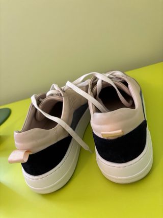 Zapatillas Sandra Fontan Piel Beige/Marrón T41