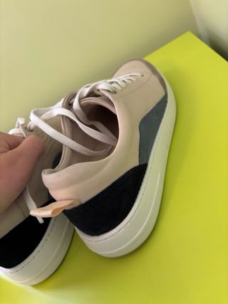 Zapatillas Sandra Fontan Piel Beige/Marrón T41