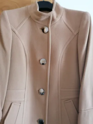 Abrigo paño beige talla 44 nuevo
