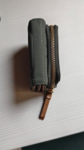 Cartera Parfois verde oliva y marrón