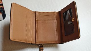 Cartera Parfois verde oliva y marrón