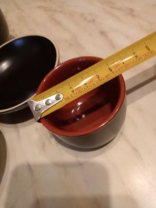 Set 5 ciotole resina laccate Giappone