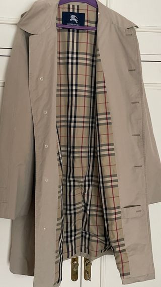 Gabardina Burberry Beige Clásica