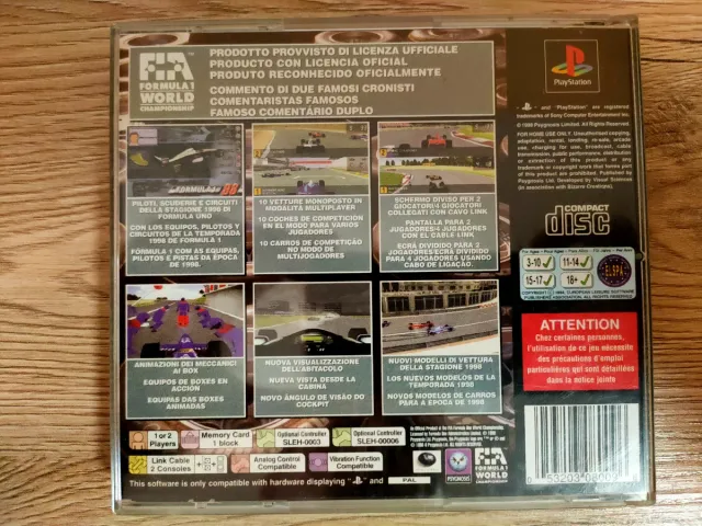 Formula 1 98 PlayStation PAL