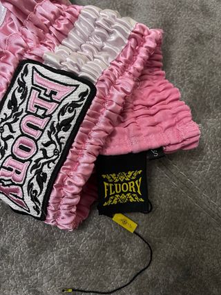 Pantalón boxeo chica Fluory rosa y negro