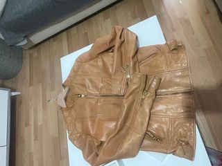 Chaqueta de piel Massimo Dutti