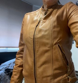 Chaqueta de piel Massimo Dutti