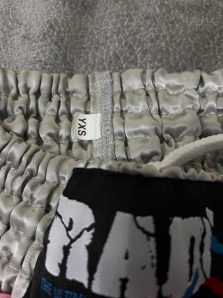 Pantalón de boxeo RAD rosa y plateado