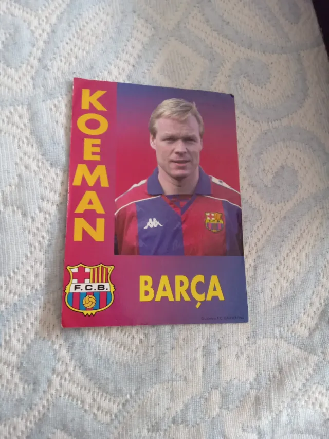 Postal Ronald Koeman Barça F.C.B.