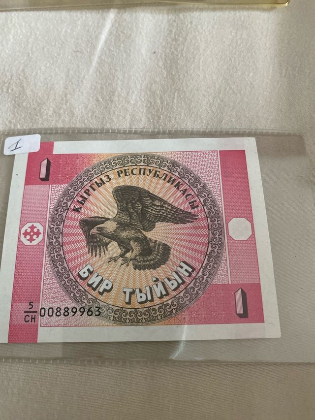Banconota 1 Tyiyn Kirghizistan